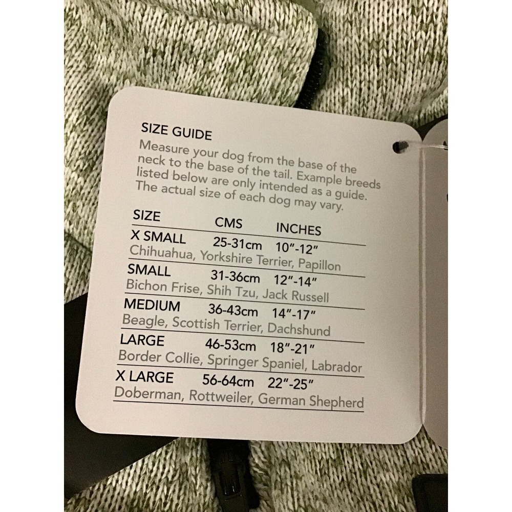 DOG COAT Large Blue Heather Sherpa Polartec Fleece Lining Zip [New With Tags] - Picture 5 of 5